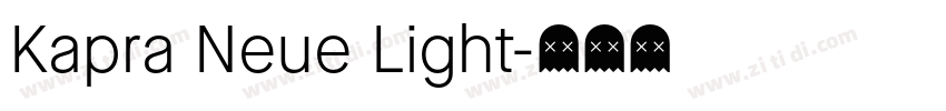 Kapra Neue Light字体转换